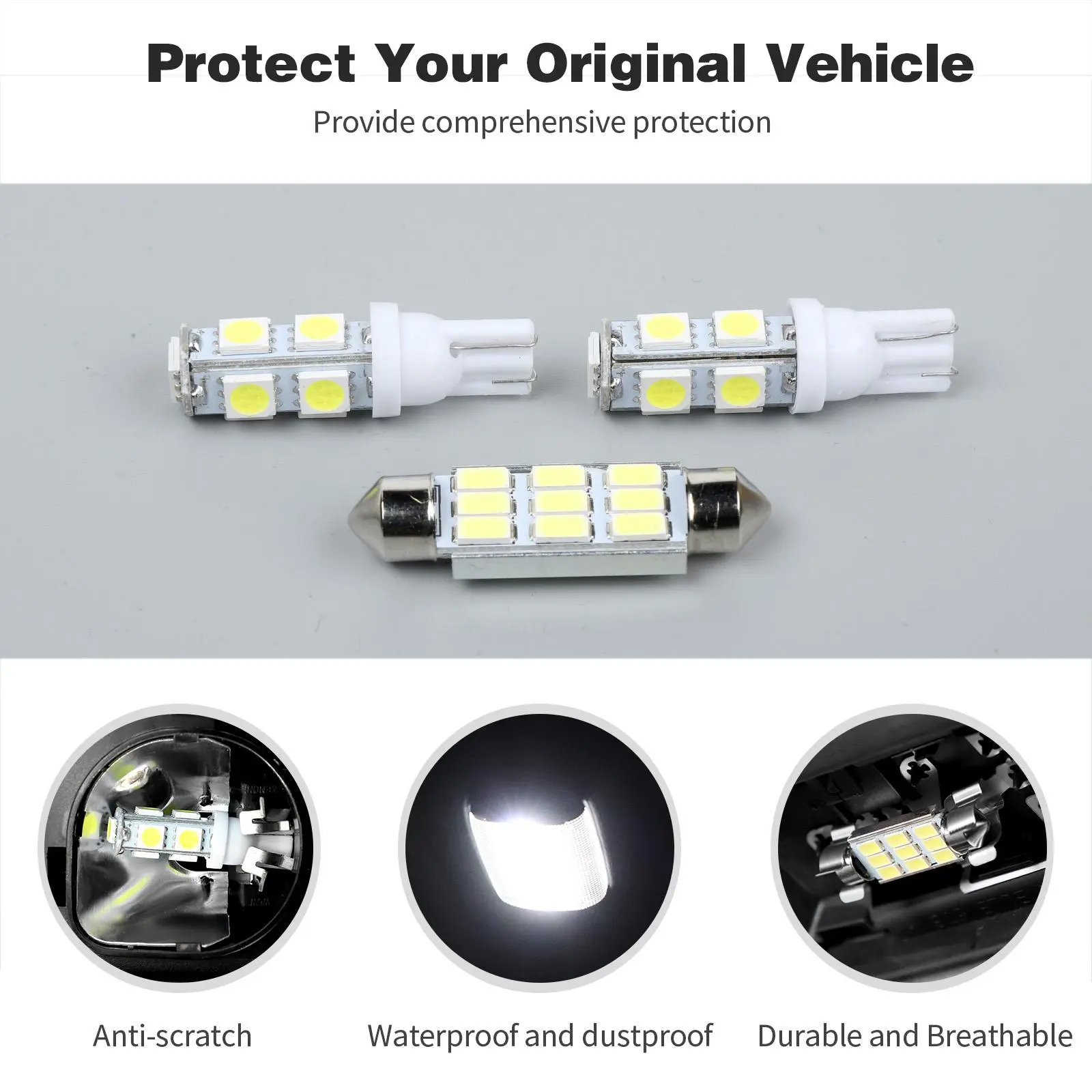 For 2011-2018 Jeep Wrangler JK JKU LED Roof Reading Light - Image 8