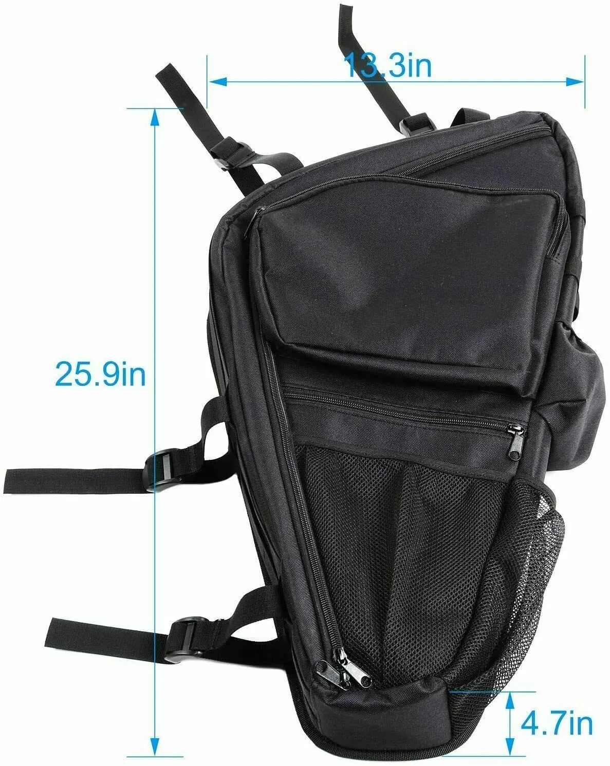 For 2018+ Jeep Wrangler JL JLU 4Door Left & Right Roll Cage Bar Storage Organizer Bag Pockets - Image 6