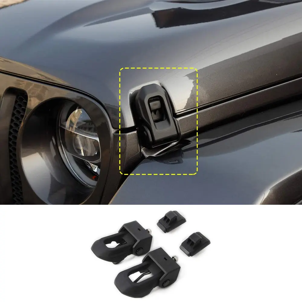 For 2018+ Jeep Wrangler JL JLU JT Locking Hood Latch Catch with Lock - Image 10
