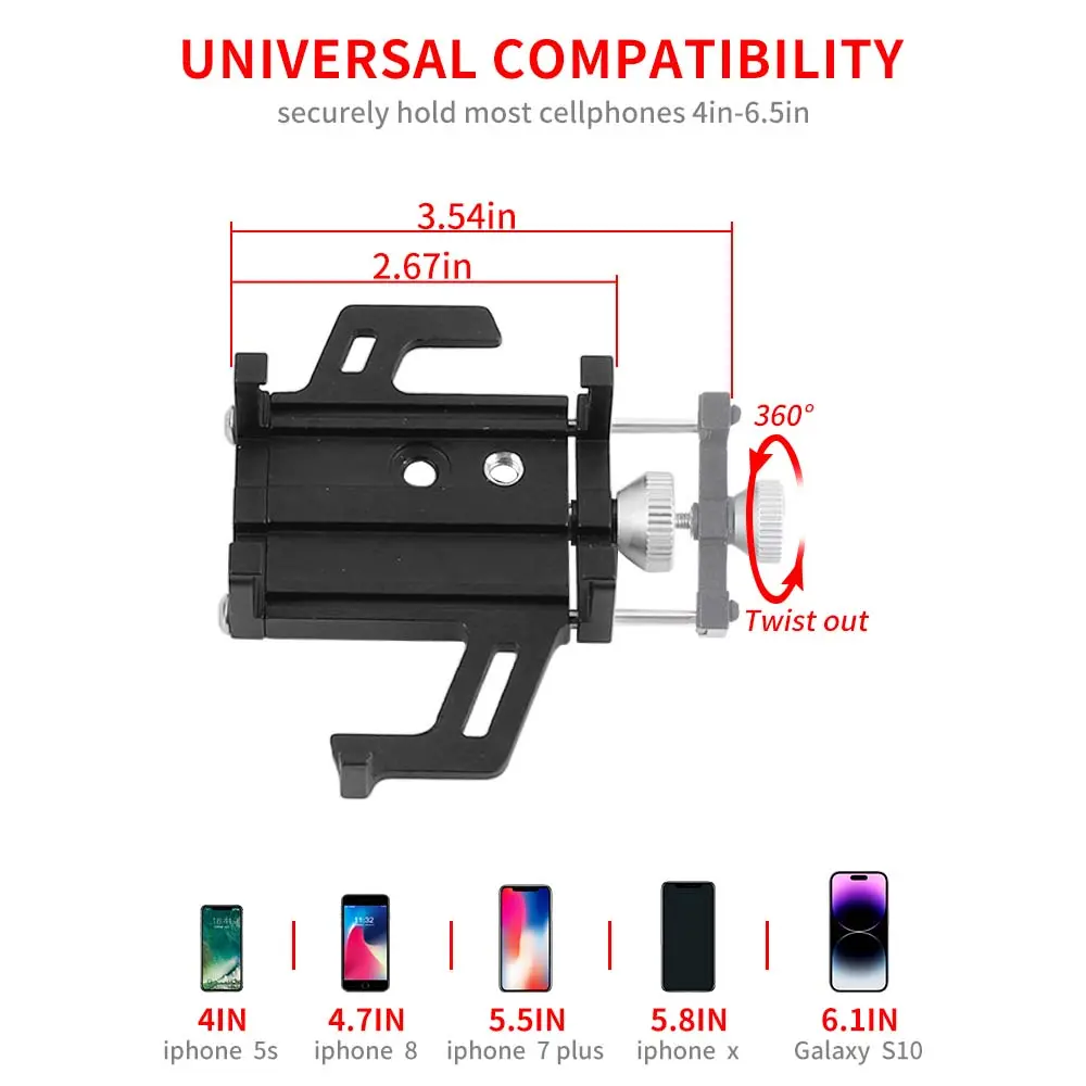 For 2024+ Jeep Wrangler JL & Gladiator JT Metal Center Console Expands Mobile Phone Holder - Image 8