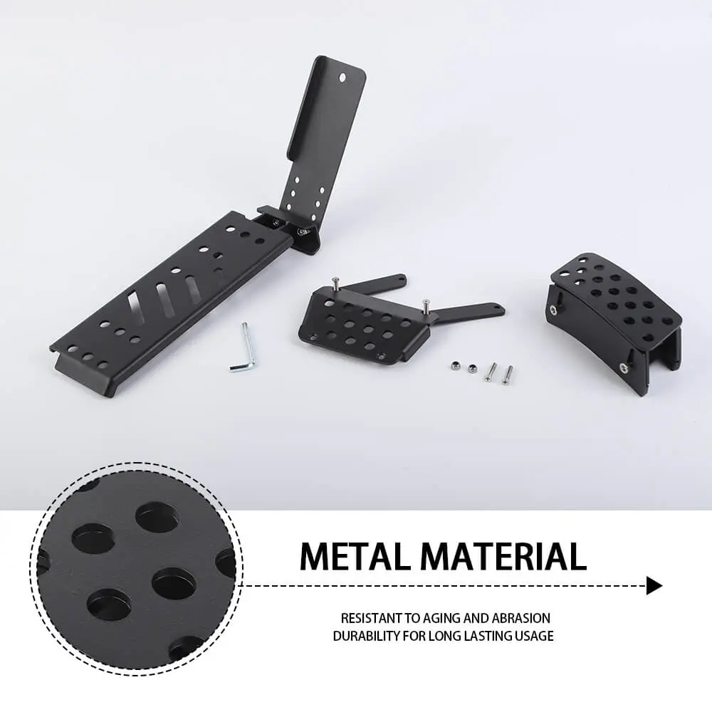 For 2018+ Jeep Wrangler JL JT Metal Foot Rest Pedal Accelerator Brake Pedal - Image 6