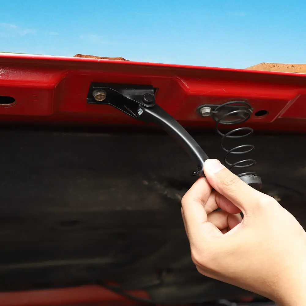 For 2007-2018 Jeep Wrangler JK Metal Hood Safety Catch Latch Hood Lock Hook Black - Image 3