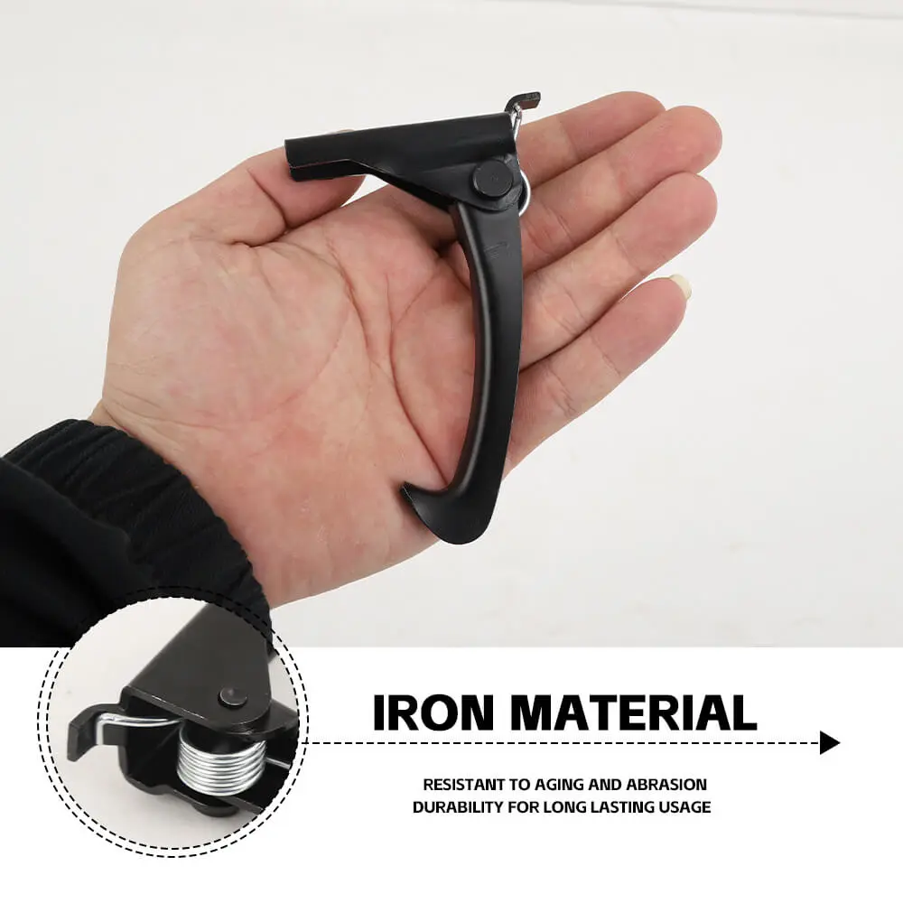 For 2007-2018 Jeep Wrangler JK Metal Hood Safety Catch Latch Hood Lock Hook Black - Image 8
