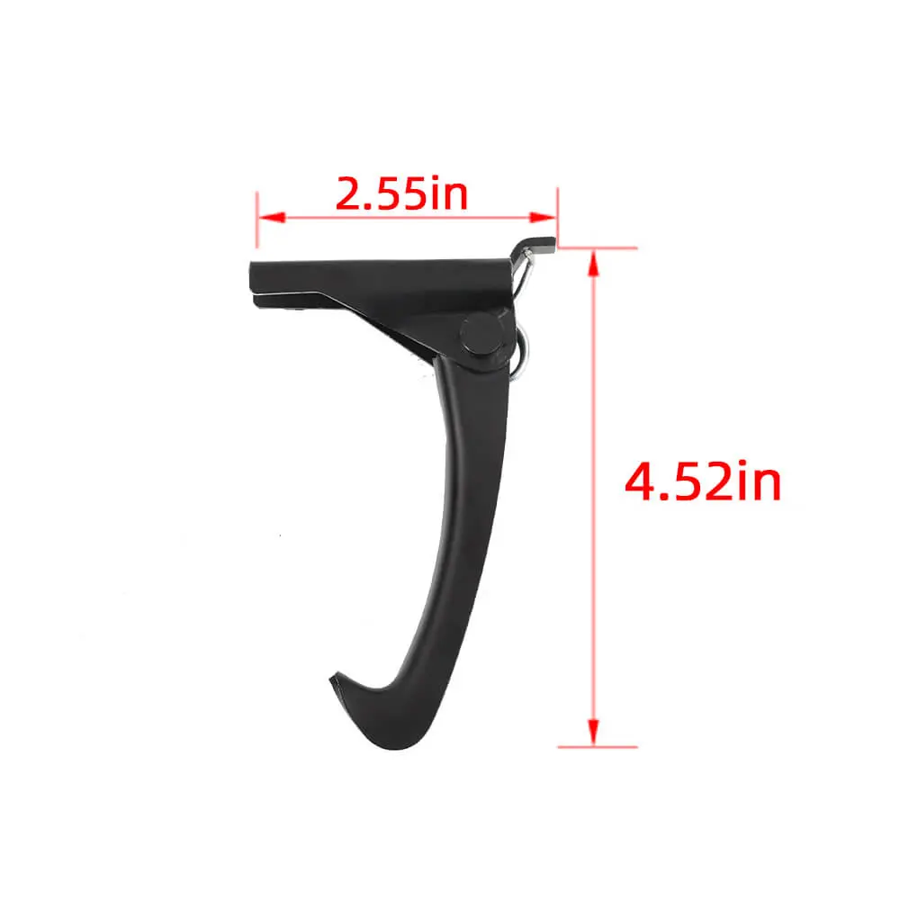 For 2007-2018 Jeep Wrangler JK Metal Hood Safety Catch Latch Hood Lock Hook Black - Image 9