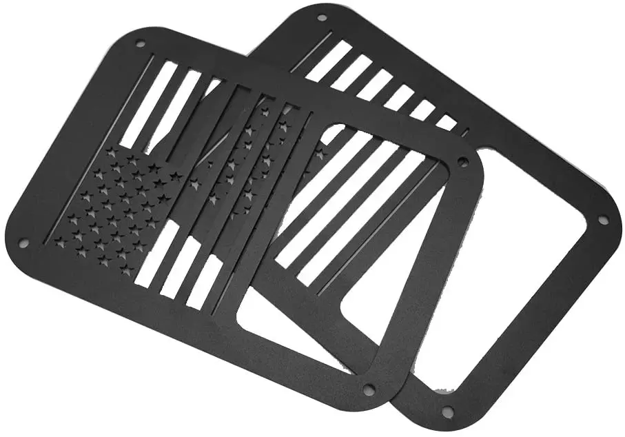 For 2007-2018 Jeep Wrangler JK JKU Tail Light & Third Brake Light Guards - Image 3