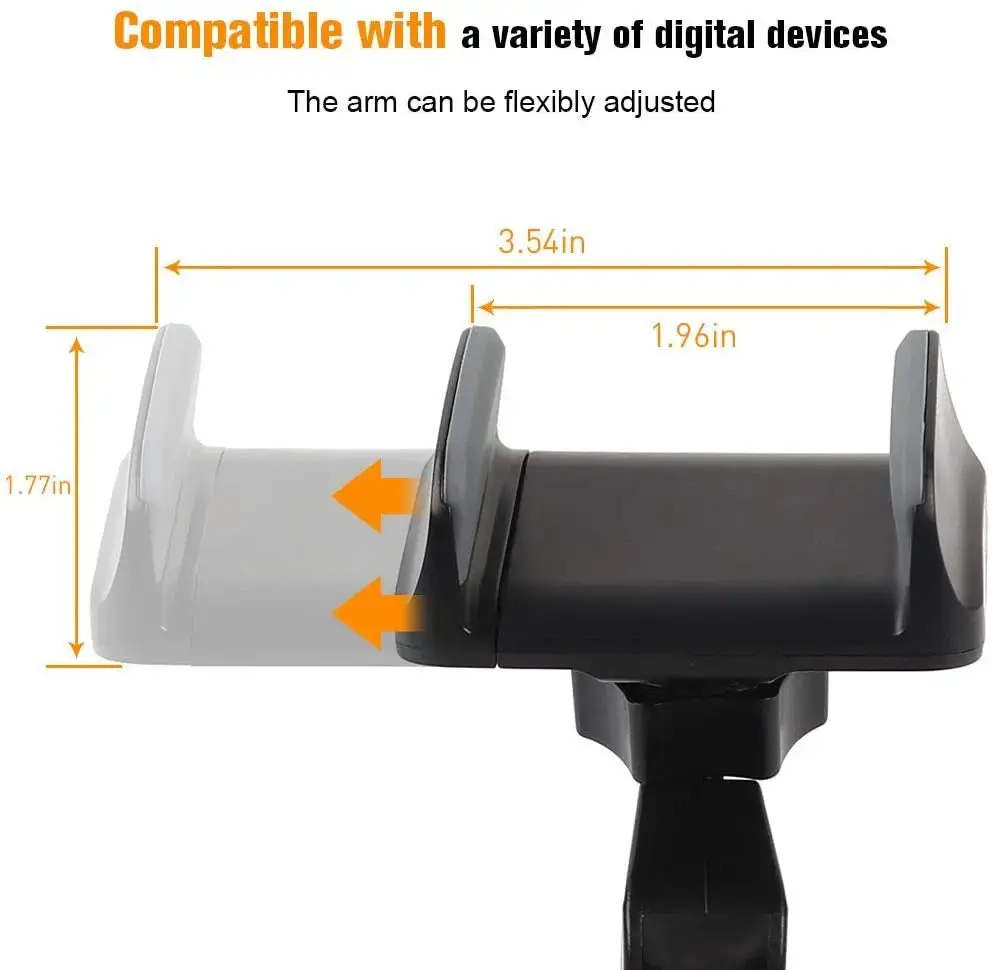 For 2007-2010 Jeep Wrangler JK JKU Multi-Functional JK Phone Holder, 2 in 1 Phone & Walkie Talkie Bracket - Image 5