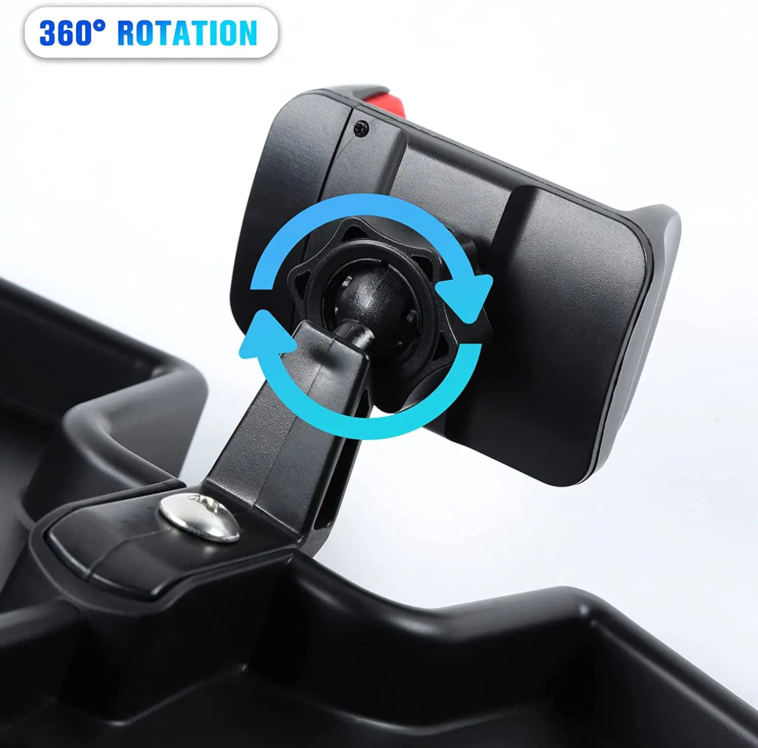 For 2015+ Jeep Renegade Dash Phone/Tablet PC Bracket Holder with Storage Tray - Image 4