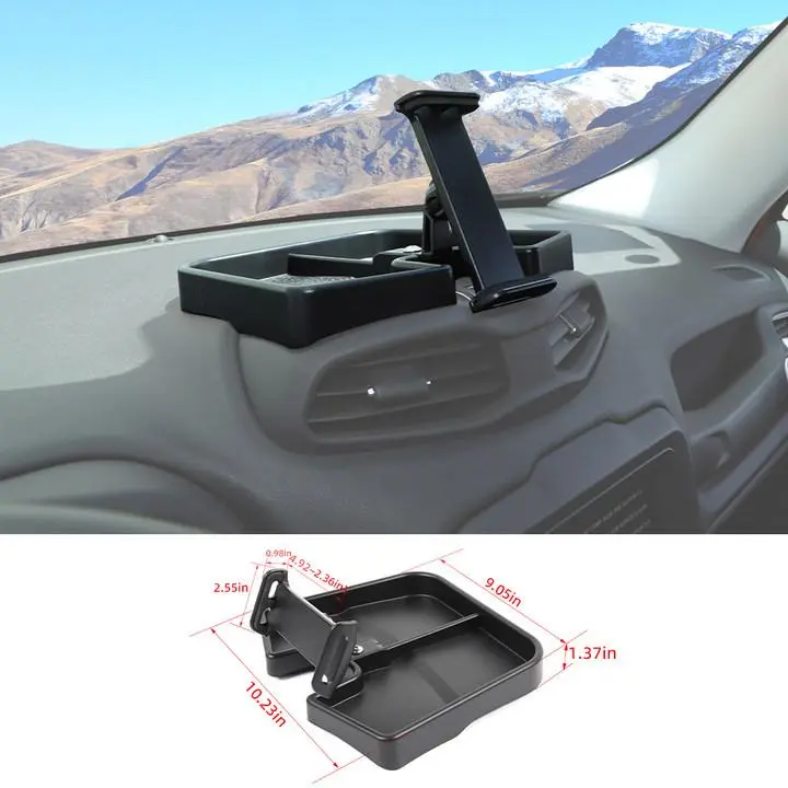For 2015+ Jeep Renegade Dash Phone/Tablet PC Bracket Holder with Storage Tray - Image 7