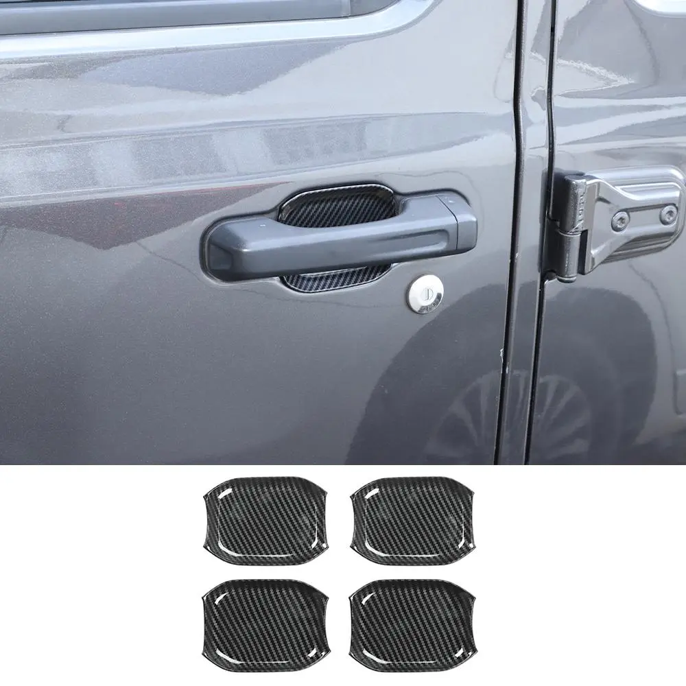 For 2018+ Jeep Gladiator JT Outer Side Door Handle Bowl Cover Trim