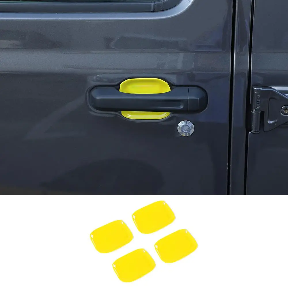 For 2018+ Jeep Gladiator JT Outer Side Door Handle Bowl Cover Trim - Image 16