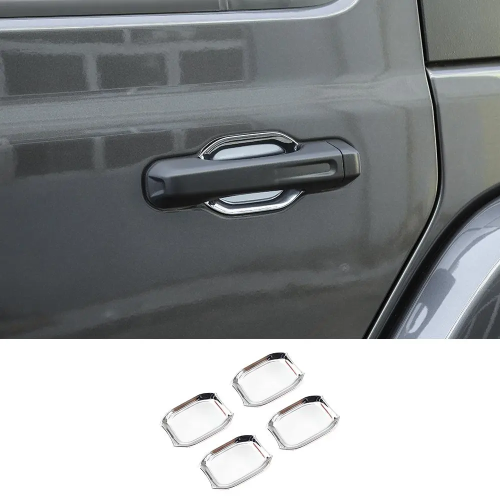For 2018+ Jeep Gladiator JT Outer Side Door Handle Bowl Cover Trim - Image 18