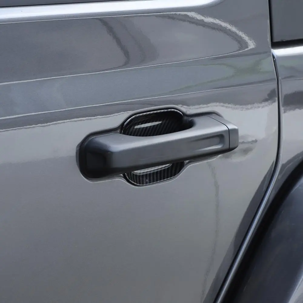 For 2018+ Jeep Gladiator JT Outer Side Door Handle Bowl Cover Trim - Image 3