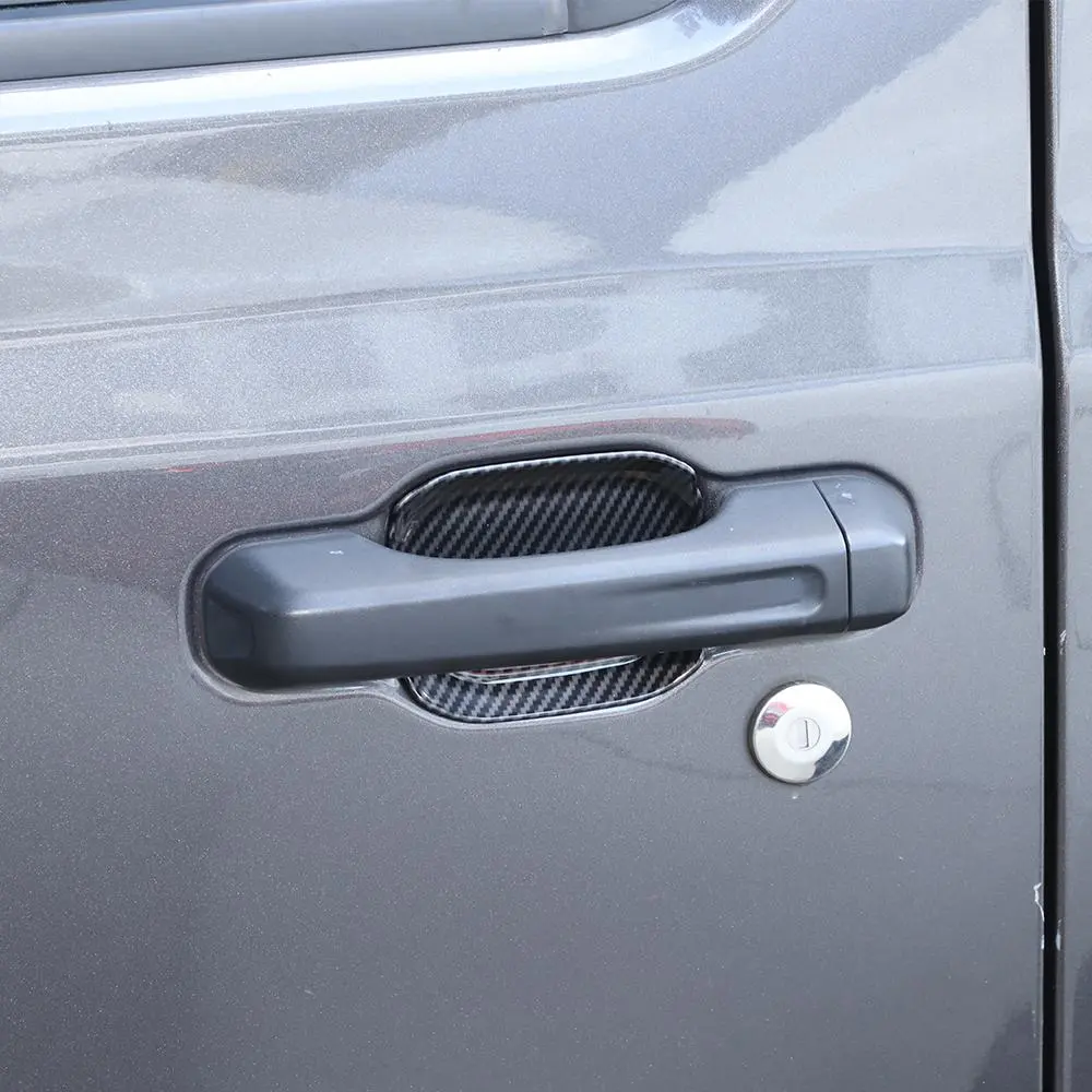 For 2018+ Jeep Gladiator JT Outer Side Door Handle Bowl Cover Trim - Image 5