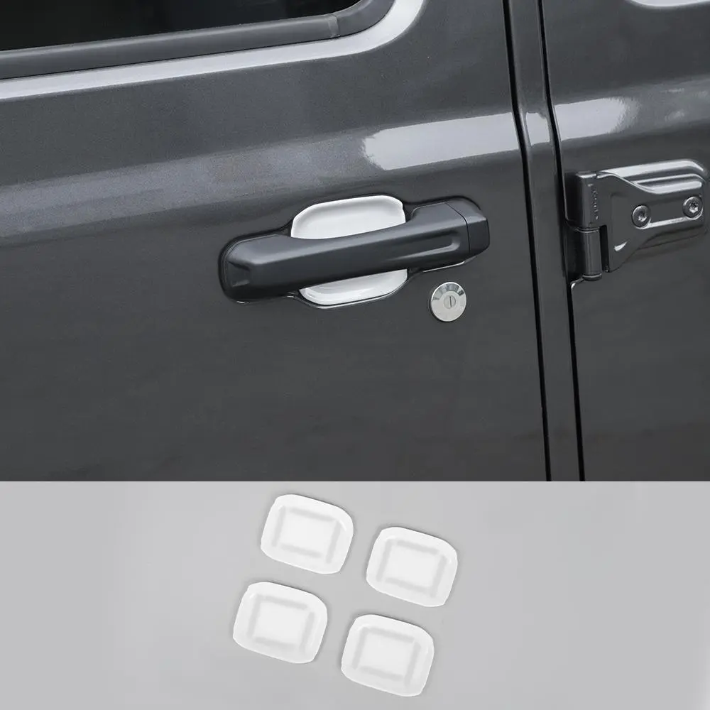 For 2018+ Jeep Gladiator JT Outer Side Door Handle Bowl Cover Trim - Image 9