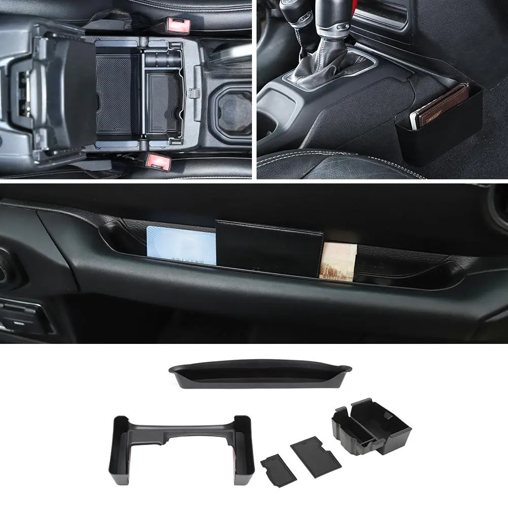 For 2018-2023 Jeep Wrangler JL Co-Pilot Grab Bar/ Armrest Box/ Gear Shift Center Console Storage Box