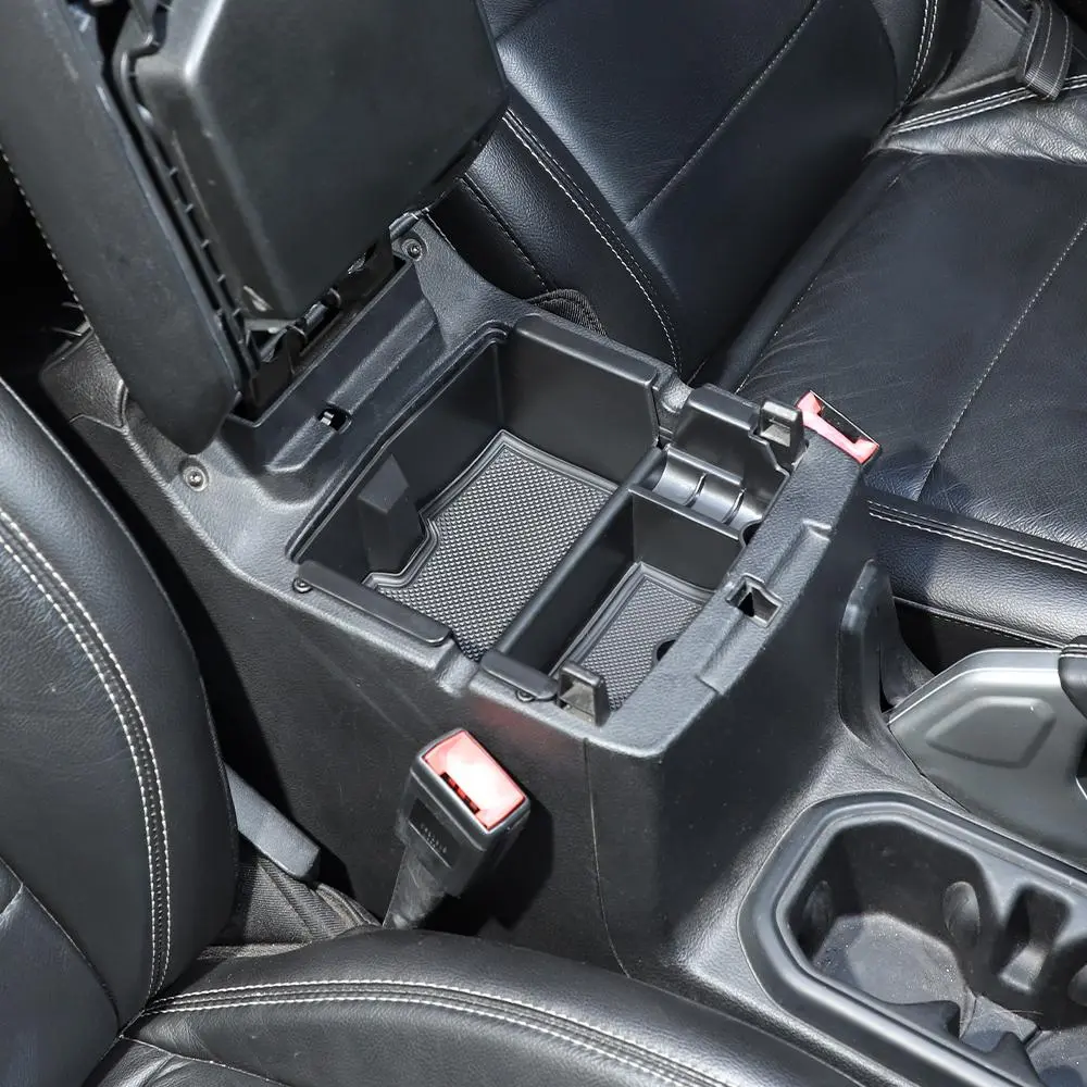 For 2018-2023 Jeep Wrangler JL Co-Pilot Grab Bar/ Armrest Box/ Gear Shift Center Console Storage Box - Image 3