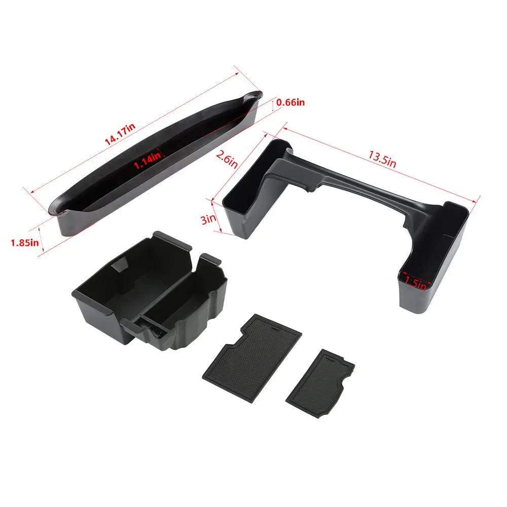For 2018-2023 Jeep Wrangler JL Co-Pilot Grab Bar/ Armrest Box/ Gear Shift Center Console Storage Box - Image 7