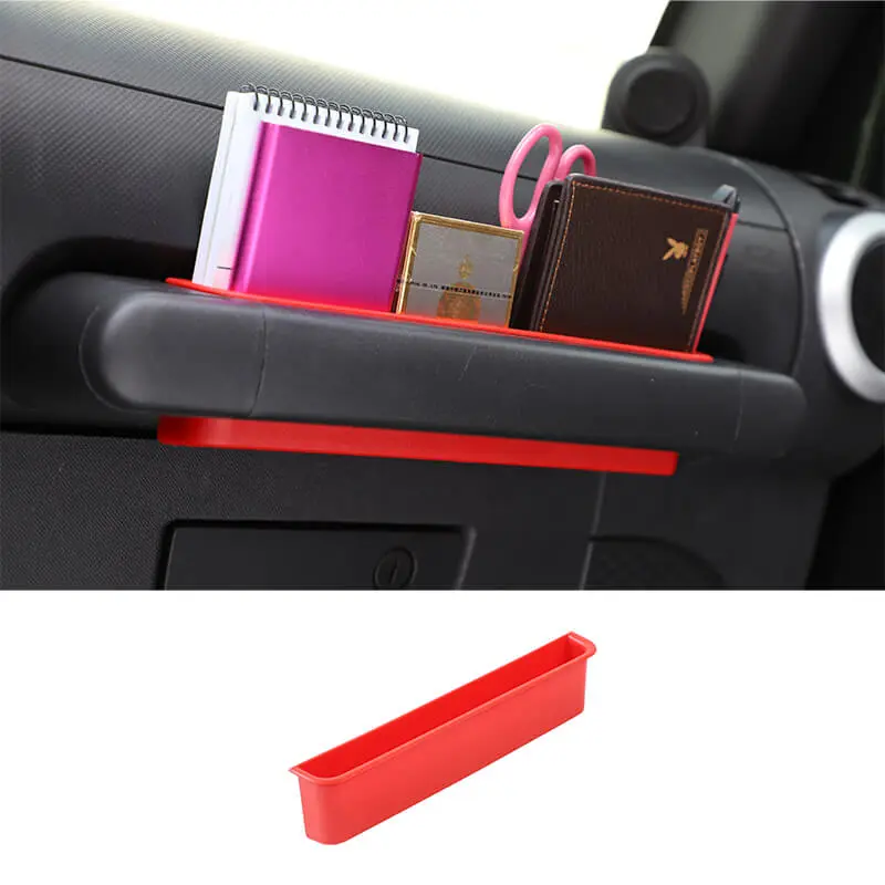 For 2007-2010 Jeep Wrangler JK JKU Passenger Co-Pilot Grab Handle Storage Box Tray Organizer - Image 10