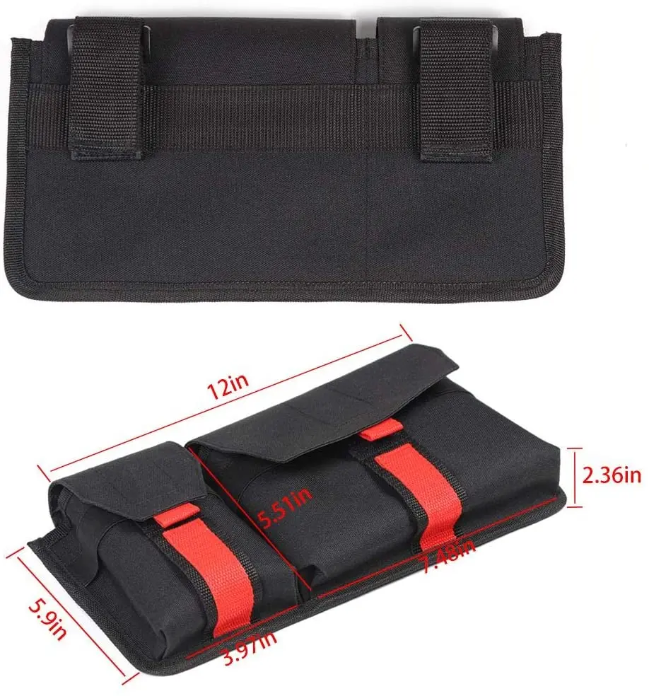 For Jeep Wrangler TJ JK JKU JL JLU Passenger Grab Handles Storage Bag Organizer, 2 in 1 Pocket Multi-Purpose Storage Bag - Image 5