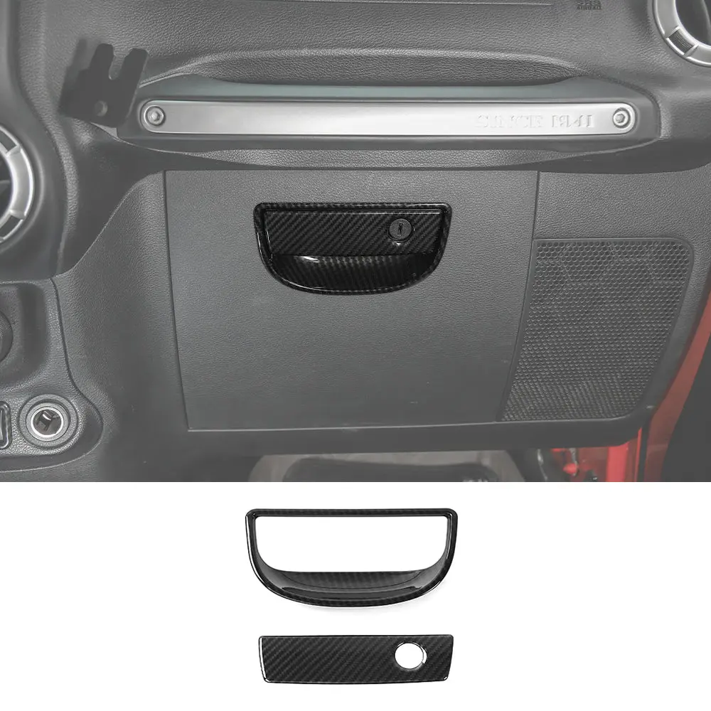 For 2007-2018 Jeep Wrangler JK Passenger Storage Glove Box Handle Cover Trim