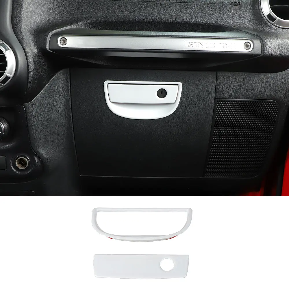 For 2007-2018 Jeep Wrangler JK Passenger Storage Glove Box Handle Cover Trim - Image 15