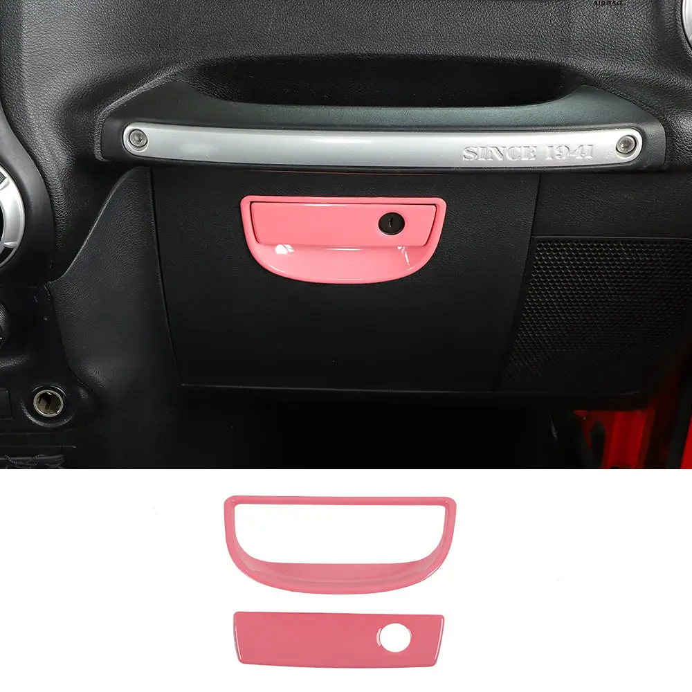 For 2007-2018 Jeep Wrangler JK Passenger Storage Glove Box Handle Cover Trim - Image 16