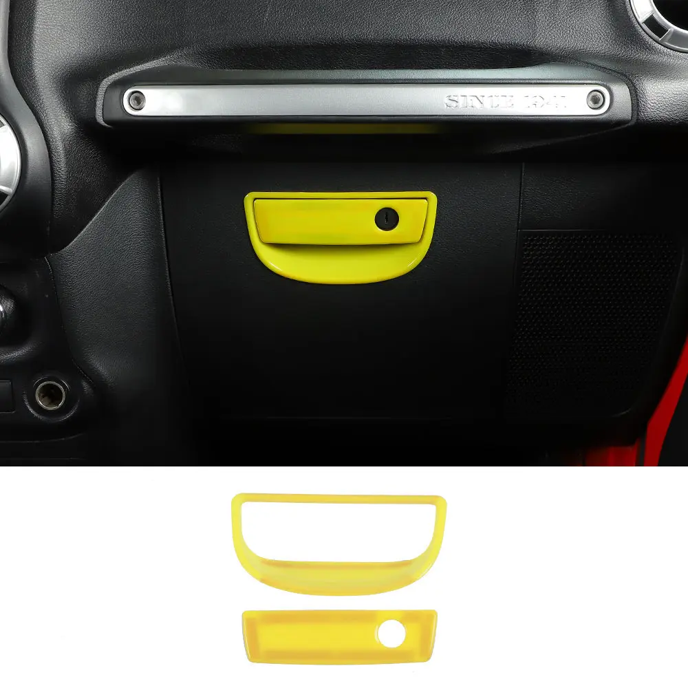 For 2007-2018 Jeep Wrangler JK Passenger Storage Glove Box Handle Cover Trim - Image 18