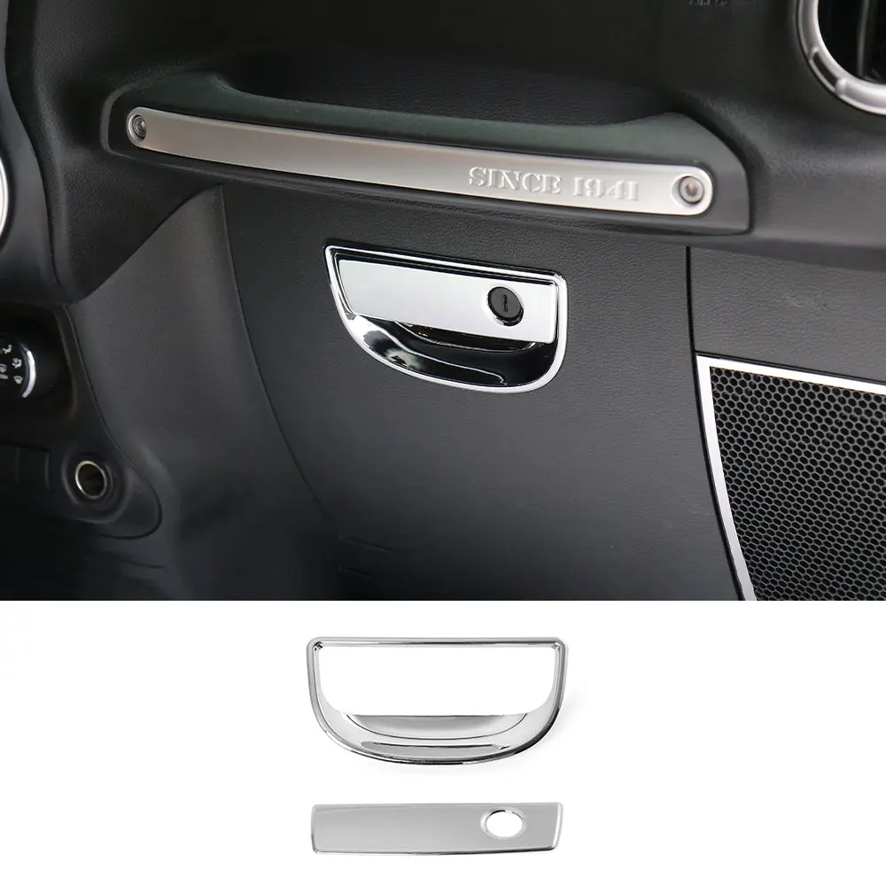 For 2007-2018 Jeep Wrangler JK Passenger Storage Glove Box Handle Cover Trim - Image 21