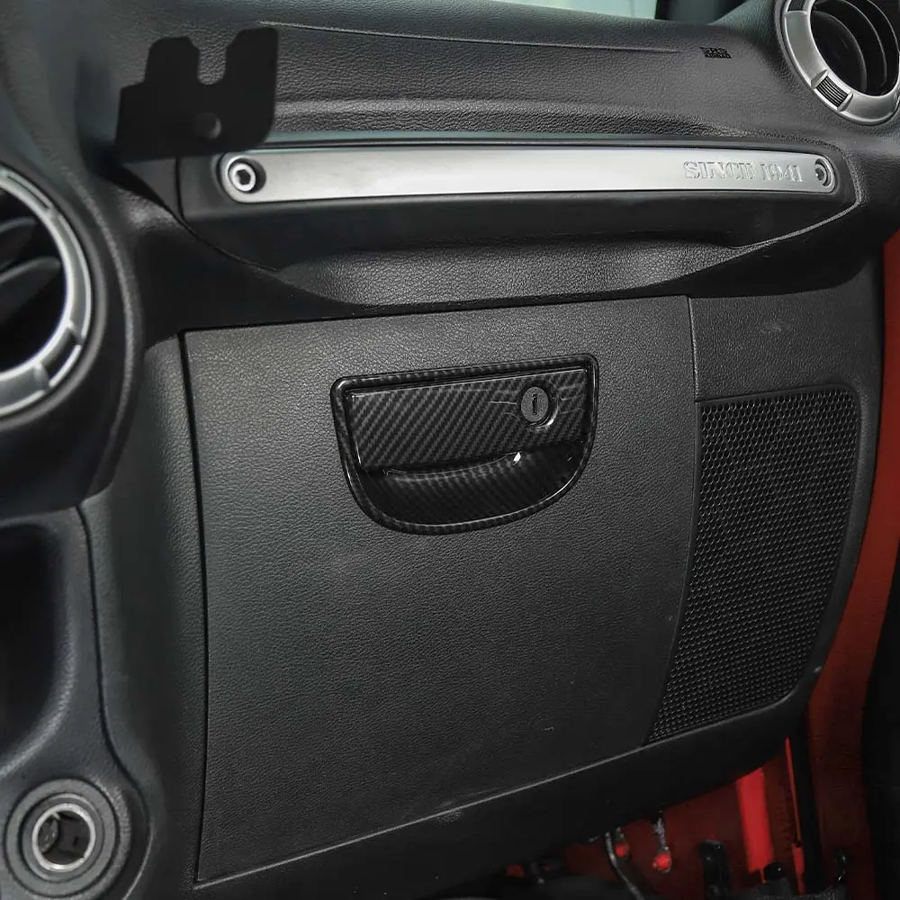 For 2007-2018 Jeep Wrangler JK Passenger Storage Glove Box Handle Cover Trim - Image 4