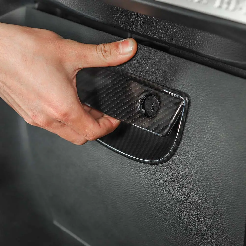 For 2007-2018 Jeep Wrangler JK Passenger Storage Glove Box Handle Cover Trim - Image 5