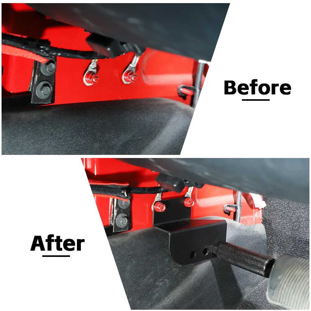 For 2007-2018 Jeep Wrangler JK Pedal Left Side Foot Rest Kick Panel - Image 2
