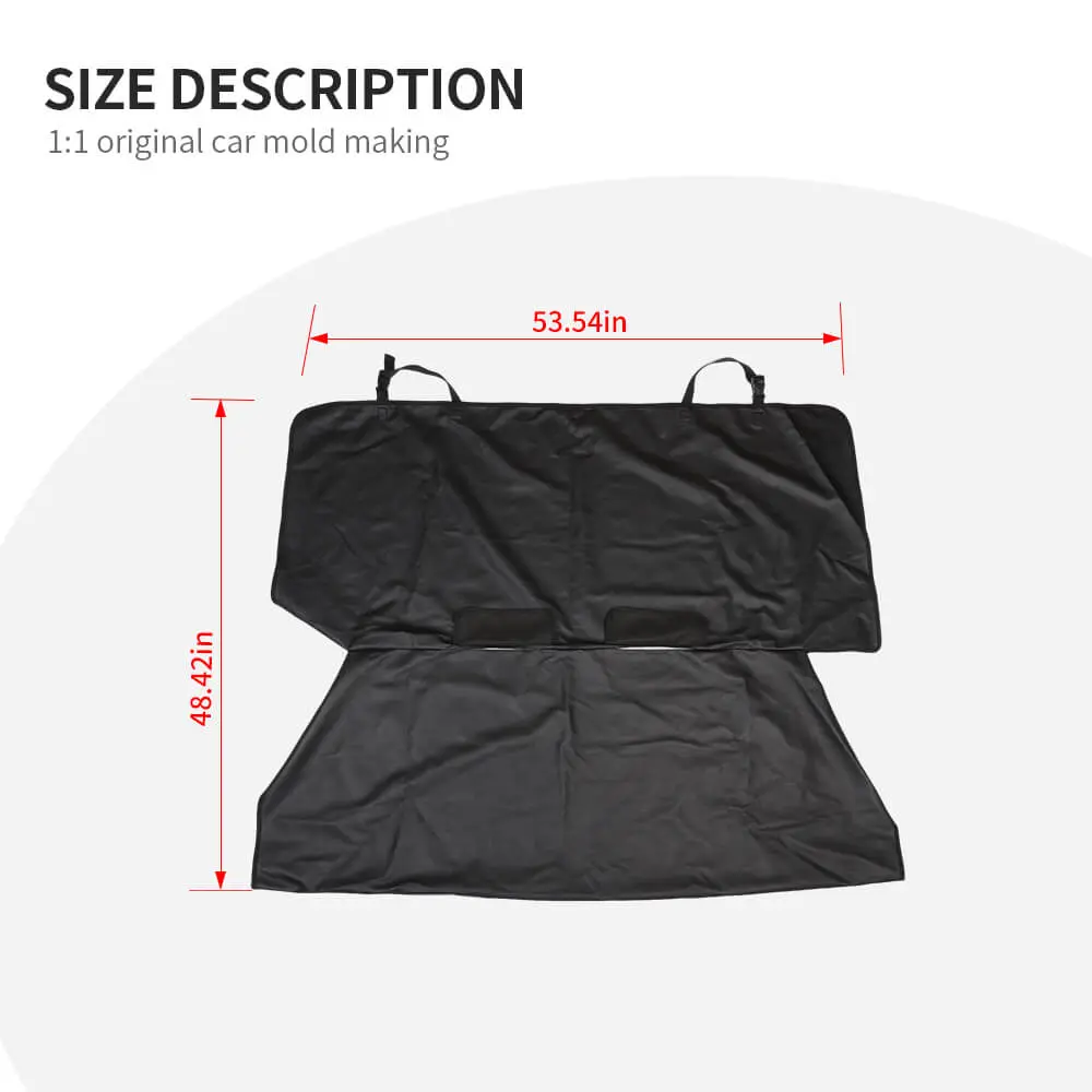 For Jeep Wrangler TJ JK JL JT /14+ Cherokee /16+Renegade/11-20 Grand Cherokee/17+ Compass Pet Mat Car Rear Seat Cover Protector - Image 9