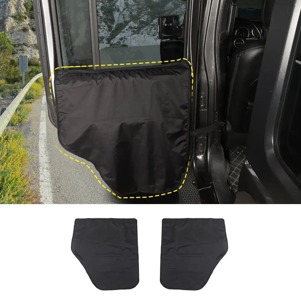 For 07+ Jeep Wrangler JK JL JT /14+ Cherokee /16+Renegade/11-20 Grand Cherokee/17+ Compass Pet Dog Scuff Cover Mat Car Door Guard Catch Catcher - Image 14