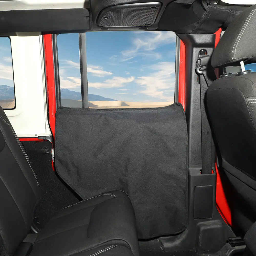 For 07+ Jeep Wrangler JK JL JT /14+ Cherokee /16+Renegade/11-20 Grand Cherokee/17+ Compass Pet Dog Scuff Cover Mat Car Door Guard Catch Catcher - Image 3