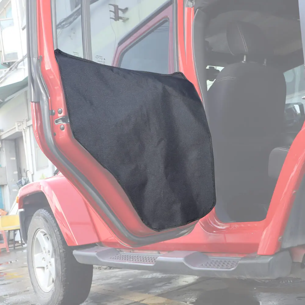 For 07+ Jeep Wrangler JK JL JT /14+ Cherokee /16+Renegade/11-20 Grand Cherokee/17+ Compass Pet Dog Scuff Cover Mat Car Door Guard Catch Catcher - Image 4