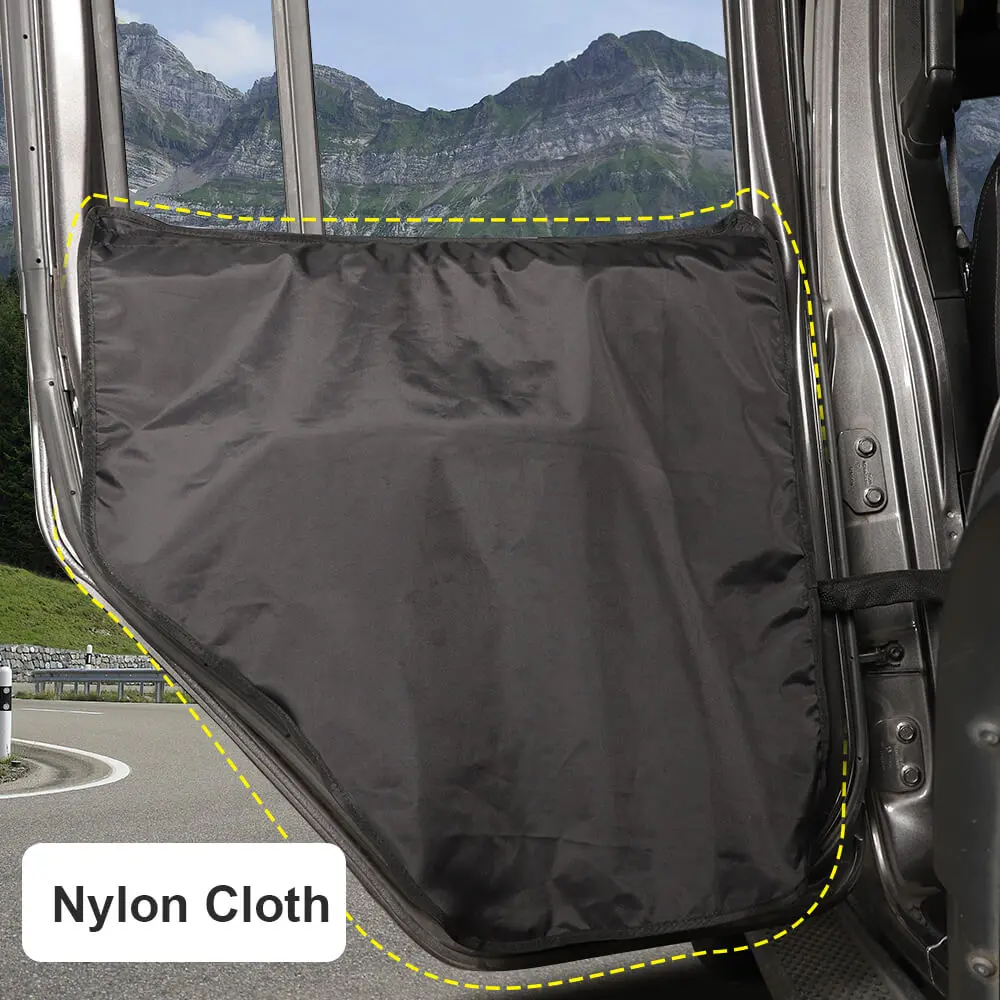 For 07+ Jeep Wrangler JK JL JT /14+ Cherokee /16+Renegade/11-20 Grand Cherokee/17+ Compass Pet Dog Scuff Cover Mat Car Door Guard Catch Catcher - Image 7