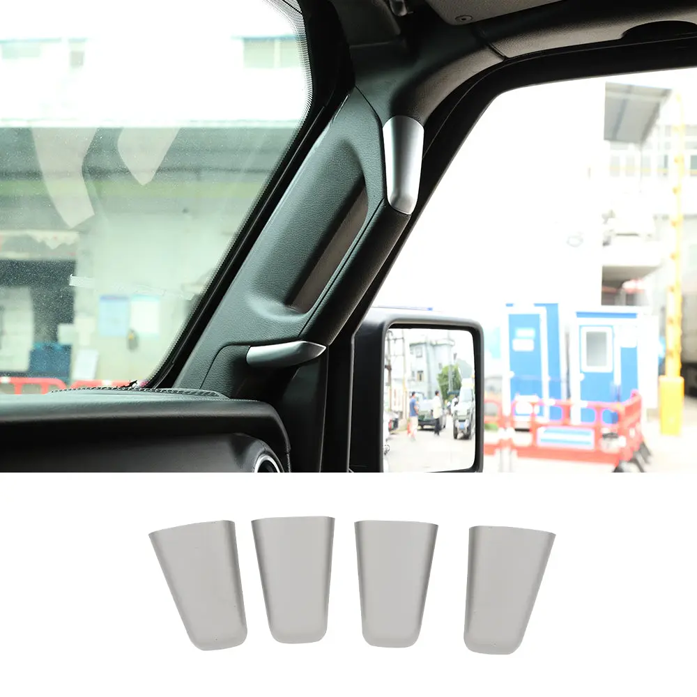 For 2018-2023 Jeep Wrangler JL Gladiator JT 2 Door Pillar A&B Grab Handles Decoration ABS Trim Cover - Image 10