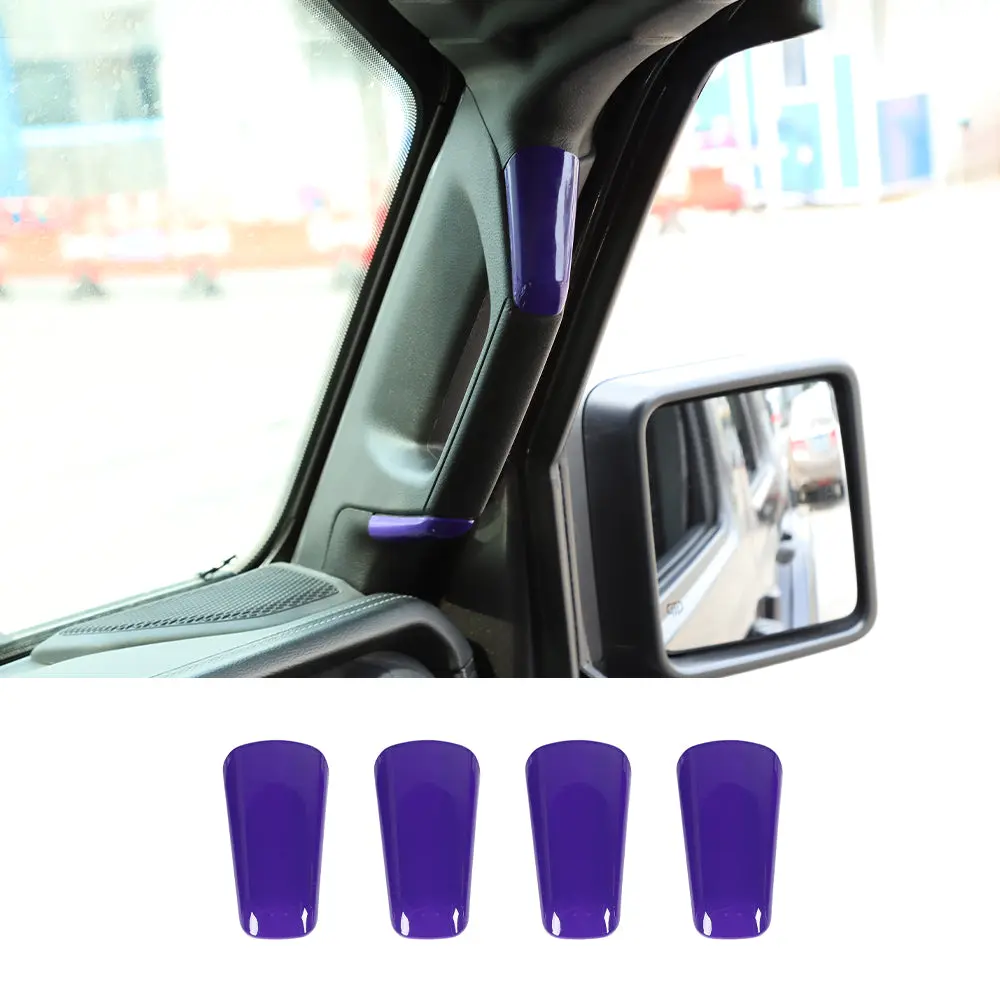 For 2018-2023 Jeep Wrangler JL Gladiator JT 2 Door Pillar A&B Grab Handles Decoration ABS Trim Cover - Image 12