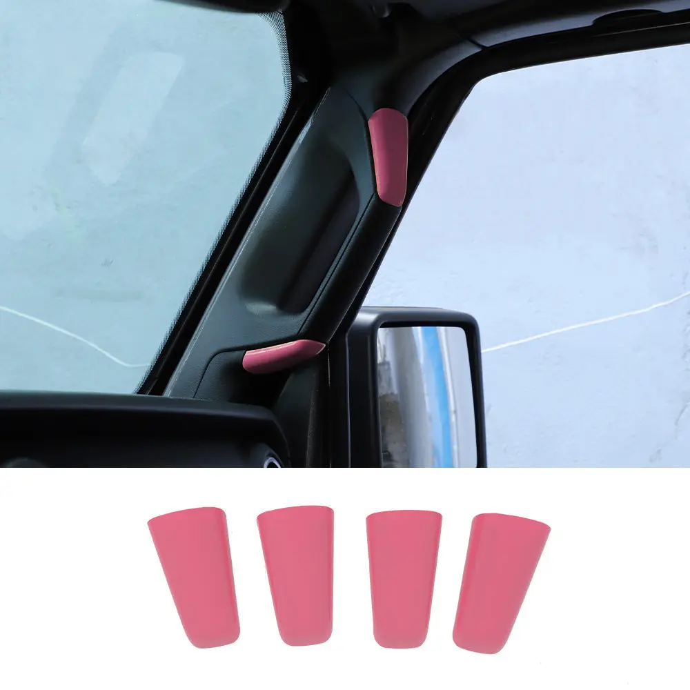 For 2018-2023 Jeep Wrangler JL Gladiator JT 2 Door Pillar A&B Grab Handles Decoration ABS Trim Cover - Image 14