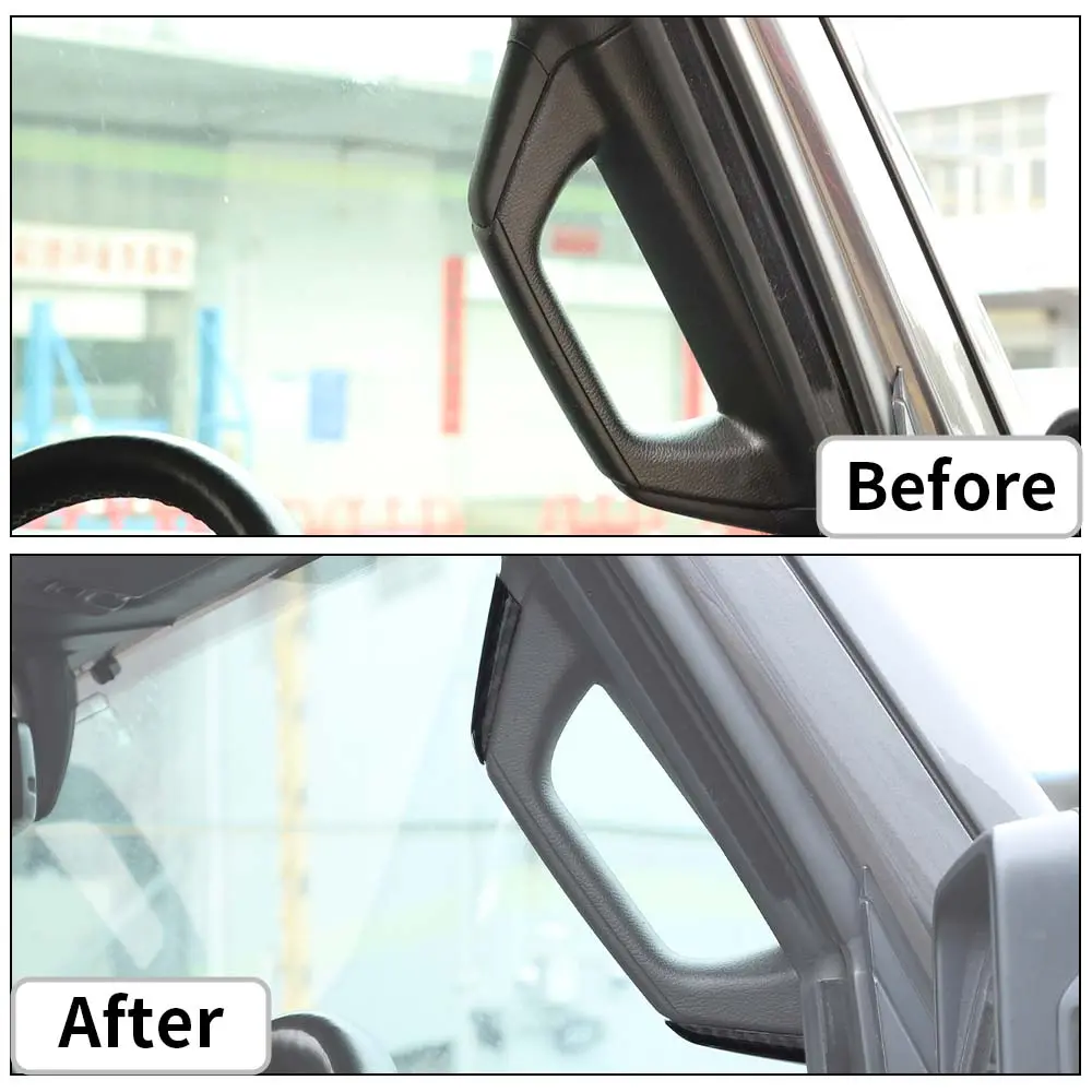 For 2018-2023 Jeep Wrangler JL Gladiator JT 2 Door Pillar A&B Grab Handles Decoration ABS Trim Cover - Image 2