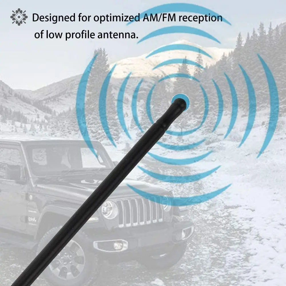 For 2007-2023 Jeep Wrangler JK & JL & Gladiator JT FM/AM Radio Antenna Flexible - Image 6