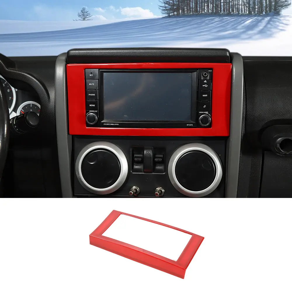 For 2007-2010 Jeep Wrangler JK JKU Radio CD Screen Frame Cover Trim - Image 10