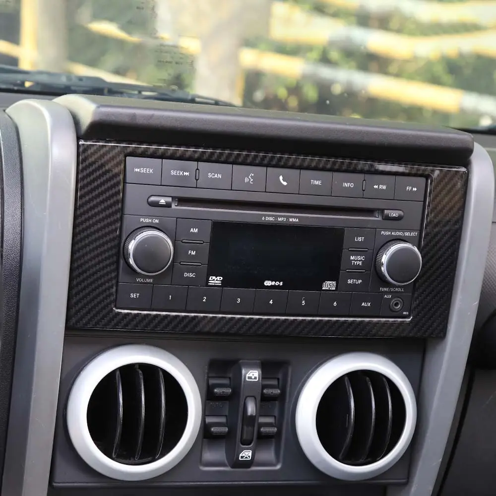 For 2007-2010 Jeep Wrangler JK JKU Radio CD Screen Frame Cover Trim - Image 5