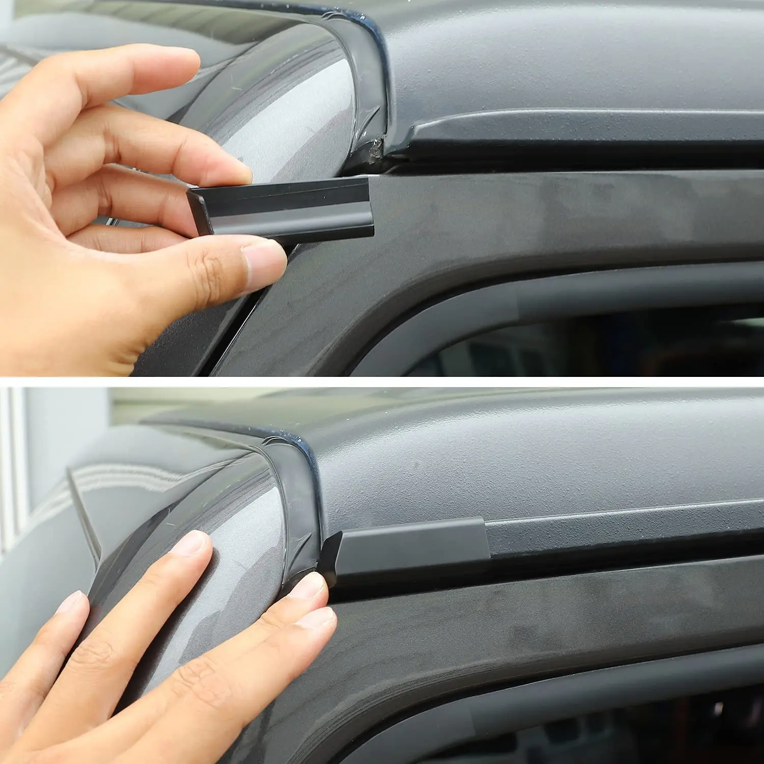 For 2018+ Jeep Wrangler JL JLU & Gladiator JT Rainwater Guard Deflector & Gutter Diverter (only fit Hard Tops) - Image 4
