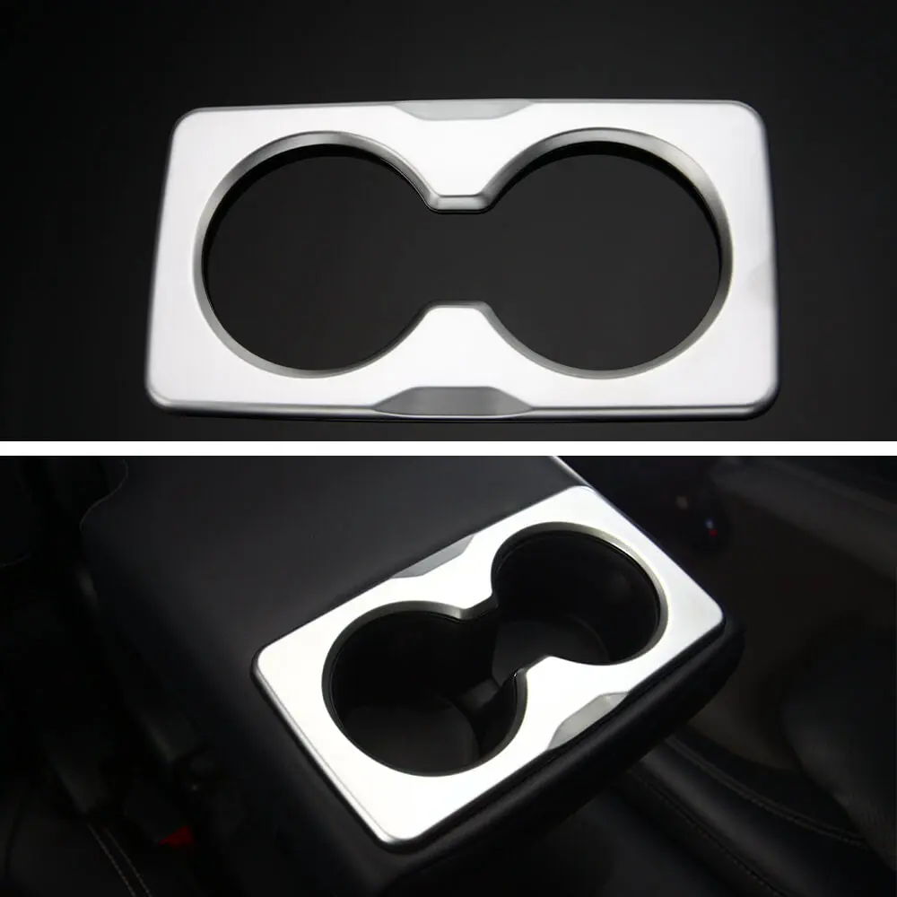 For 2018+ Jeep Wrangler JL JLU & Gladiator JT Rear Armrest Water Cup Holder Panel Cover Trim - Image 2
