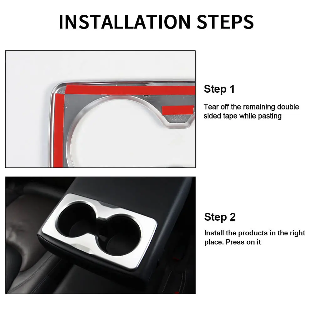 For 2018+ Jeep Wrangler JL JLU & Gladiator JT Rear Armrest Water Cup Holder Panel Cover Trim - Image 5