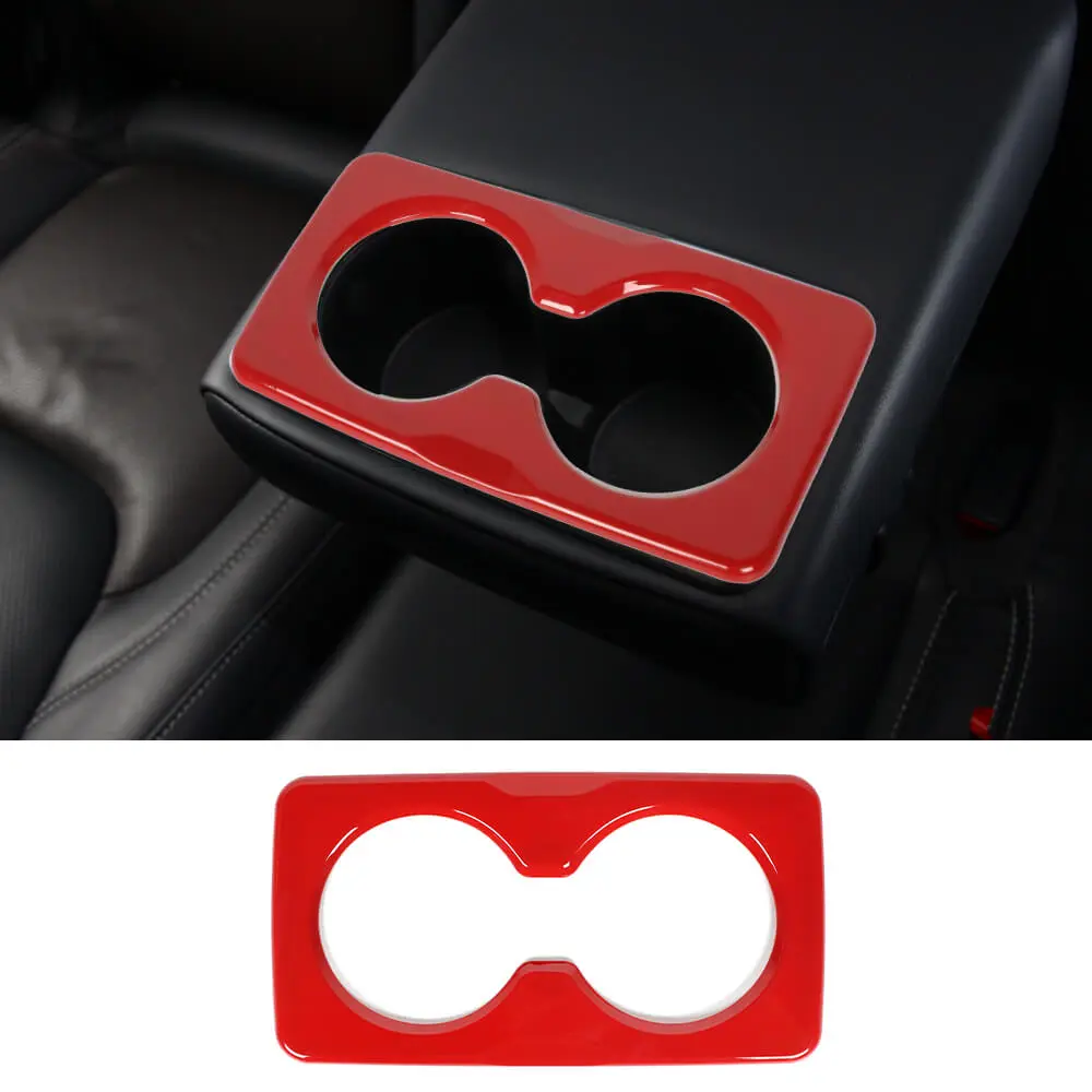 For 2018+ Jeep Wrangler JL JLU & Gladiator JT Rear Armrest Water Cup Holder Panel Cover Trim - Image 9