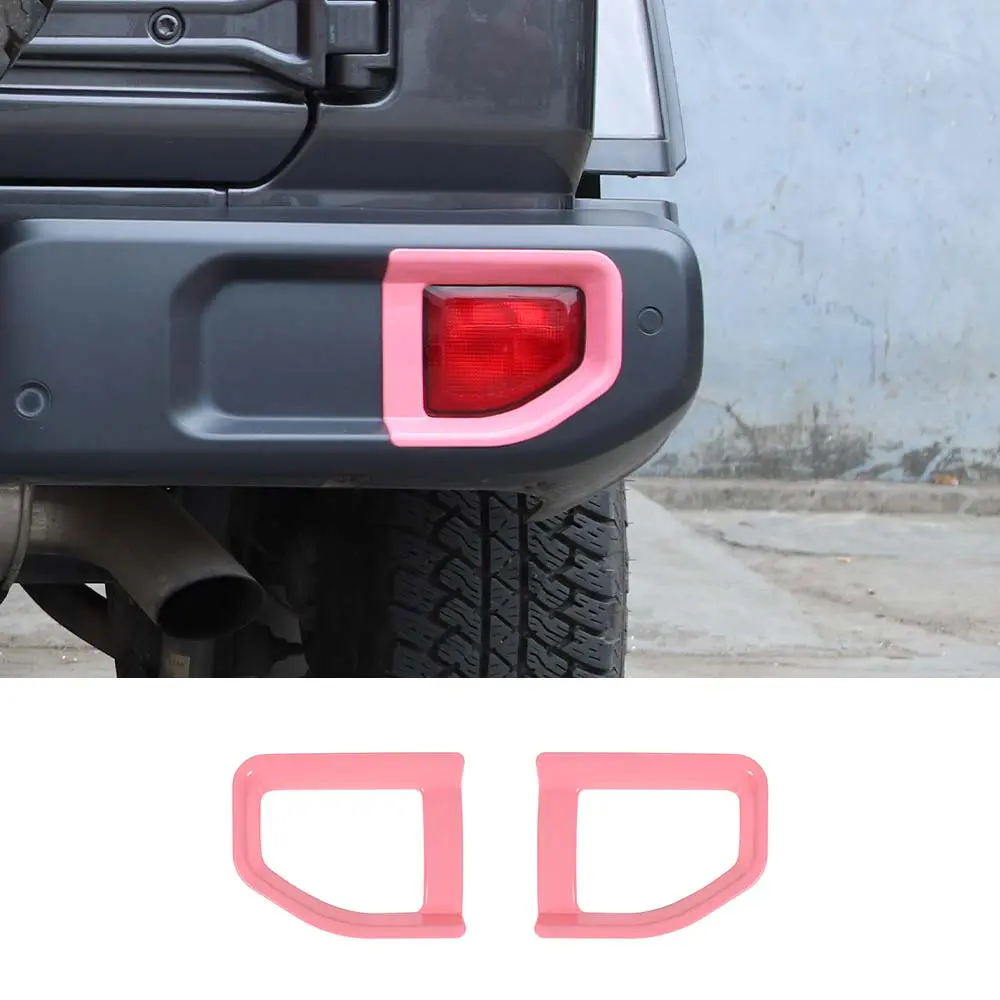 For Jeep Wrangler JL JLU 2018+ Rear Bar Fog Light Trim Ring Bezel - Image 6