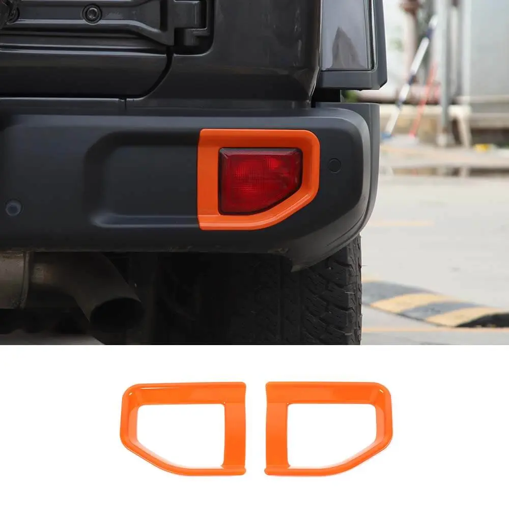 For Jeep Wrangler JL JLU 2018+ Rear Bar Fog Light Trim Ring Bezel - Image 7