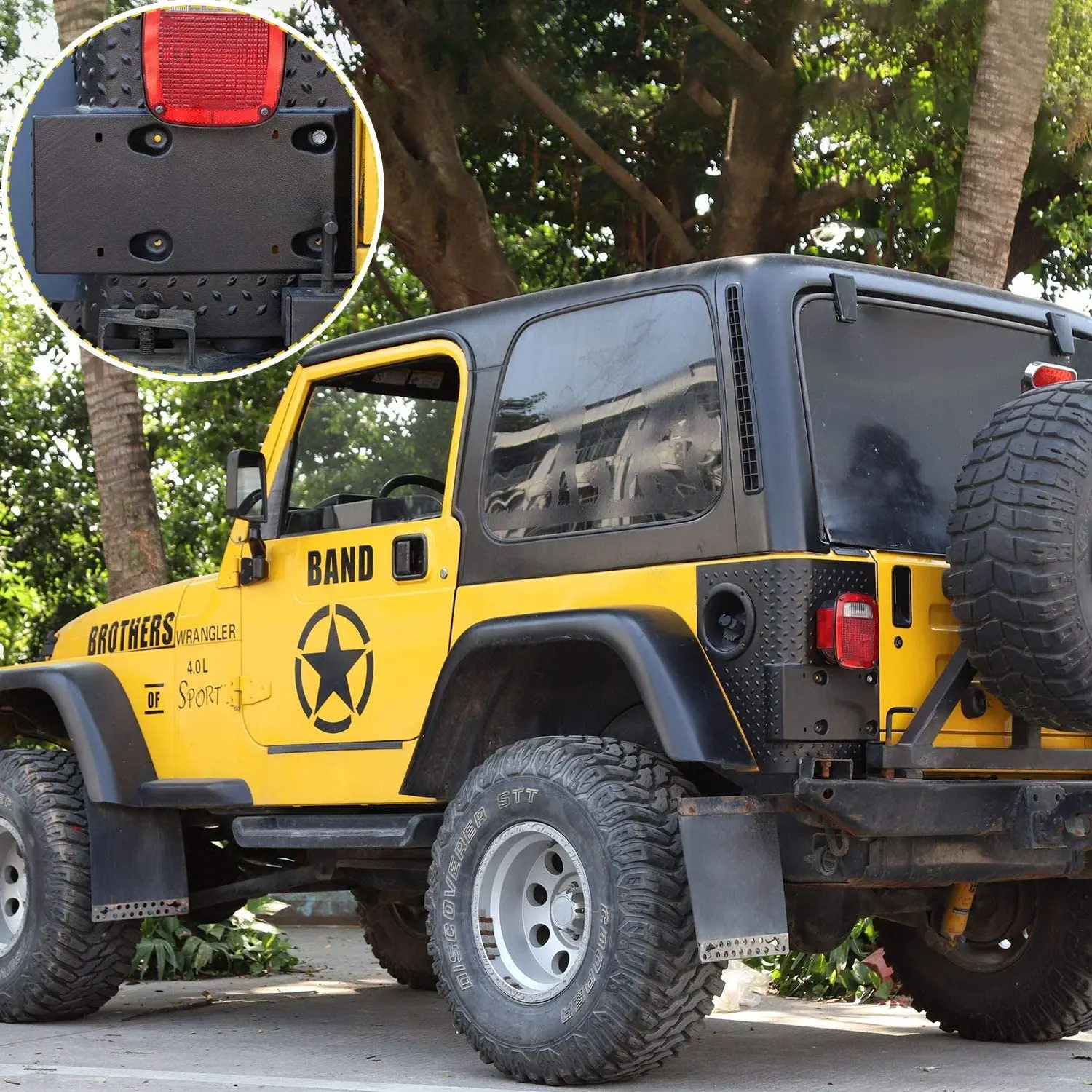 For 1997-2006 Jeep Wrangler TJ Rear Corner Guards Body Armor Corner Cover Trim - Image 5